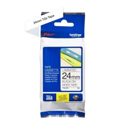 Taśma Brother TZe-251 24mm x 8m (TZe251) - biała, czarny nadruk Brother