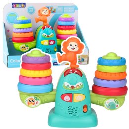 Waga Interaktywna Edukacyjna Dla Malucha Klocki Dźwięki Melodie Małpka LEAN Toys
