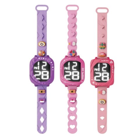 Zegarek DIY Dla Dzieci Wymienne Opaski Regulowane Koraliki Ozdobne LEAN Toys Zegarek DIY Dla Dzieci Wymienne Opaski Regulowane Koraliki Ozdobne LEAN Toys