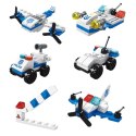Zestaw Klocki Konstrukcyjne Helikopter Pojazdy 6w1 137 el. LEAN TOYS