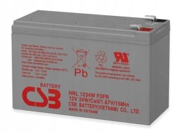 Akumulator żelowy CSB HRL1234WF2 12V 9Ah Long Life (8l) CSB