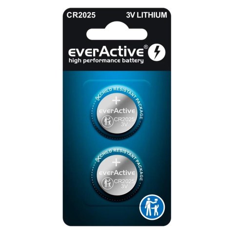 Baterie litowe CR2025 everActive blister 2szt. Everactive Baterie litowe CR2025 everActive blister 2szt. Everactive