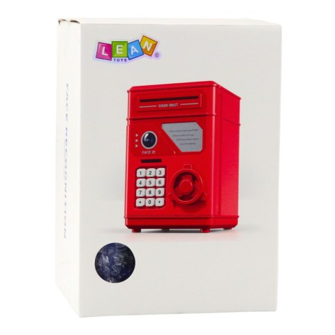 Elektroniczny Sejf Bankomat Skarbonka Na PIN Dla Dzieci Niebieski LEAN Toys Elektroniczny Sejf Bankomat Skarbonka Na PIN Dla Dzieci Niebieski LEAN Toys