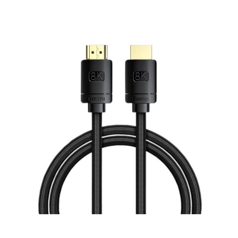 Kabel HDMI - HDMI 2.1, 8K 60Hz, 3D, HDR, 48Gbps Baseus High Definition Series CAKGQ-L01 3m Baseus