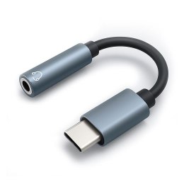 Kabel adapter Qoltec USB-C - Jack 3.5mm, 0,1m Qoltec