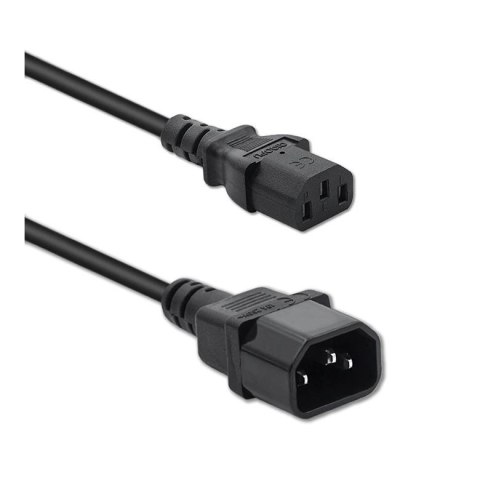 Kabel zasilający Qoltec do UPS | IEC C13/C14 | 3x0.75mm2 | 1m Qoltec