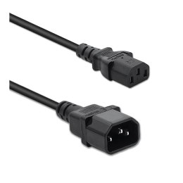 Kabel zasilający Qoltec do UPS | IEC C13/C14 | 3x1.0mm2 | 1.5m Qoltec