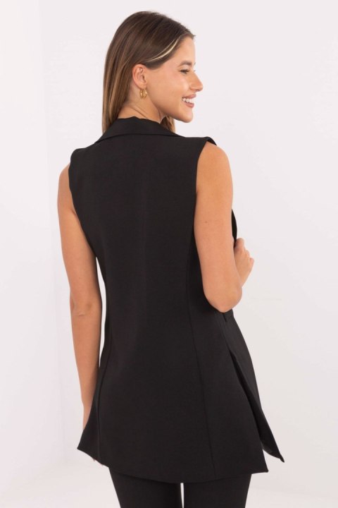Kamizelka Model IT-KZ-FL5069.84 Black - Rue Paris Rue Paris Kamizelka Model IT-KZ-FL5069.84 Black - Rue Paris Rue Paris