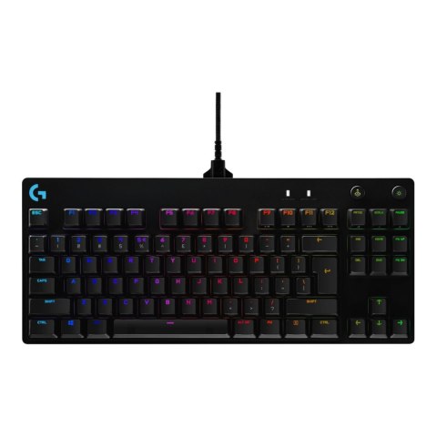 Klawiatura przewodowa Logitech G PRO GX Blue RGB USB US czarna Logitech Klawiatura przewodowa Logitech G PRO GX Blue RGB USB US czarna Logitech