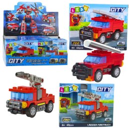 Klocki konstrukcyjne pojazdy 4w1 LEAN Toys