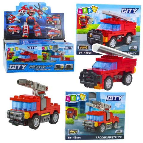 Klocki konstrukcyjne pojazdy 4w1 LEAN Toys
