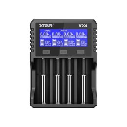 Ładowarka do akumulatorów Li-ion 1,5V/3,6/3,7V/Li-FePO4/Ni-MH XTAR VX4 - zestaw z zasilaczem X-Tar