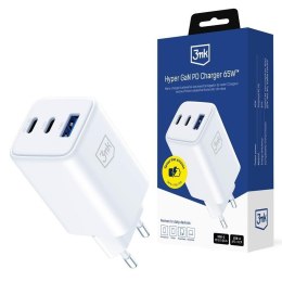 Ładowarka sieciowa 3mk Hyper GaN PD Charger 65W USB-C USB-A 3mk Protection
