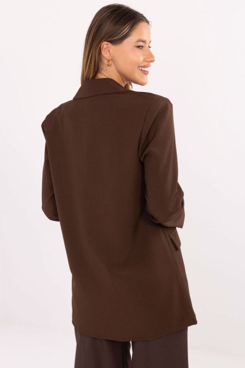 Marynarka Model IT-MA-FL8315.85 Brown - Rue Paris Rue Paris Marynarka Model IT-MA-FL8315.85 Brown - Rue Paris Rue Paris