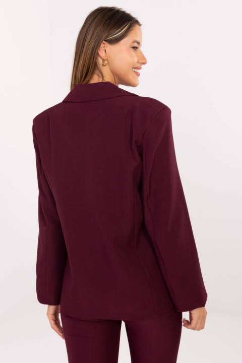 Marynarka Model IT-MA-FL8391.87 Bordo - Rue Paris Rue Paris Marynarka Model IT-MA-FL8391.87 Bordo - Rue Paris Rue Paris
