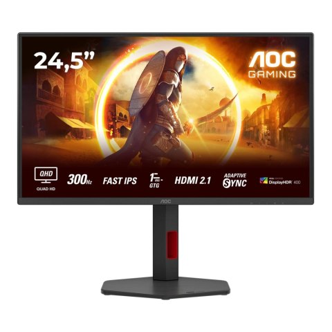 Monitor AOC 24,5" Q25G4SR Fast IPS WQHD 300Hz 2xHDMI DP głośniki AOC Monitor AOC 24,5" Q25G4SR Fast IPS WQHD 300Hz 2xHDMI DP głośniki AOC