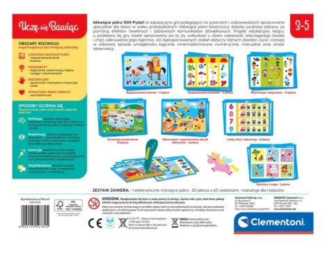 Mówiące Pióro 500 Pytań Uczę się Bawiąc Język Polski Clementoni 50782 Clementoni Mówiące Pióro 500 Pytań Uczę się Bawiąc Język Polski Clementoni 50782 Clementoni