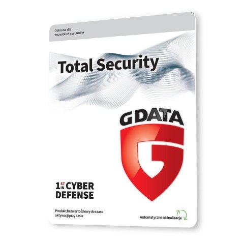 Oprogramowanie G DATA Total Security 1PC 3lata karta-klucz G Data