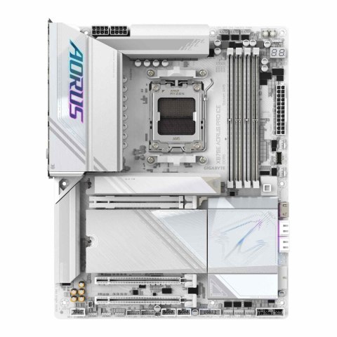 Płyta Gigabyte X870E AORUS PRO ICE /AMD X870/DDR5/SATA3/M.2/USB4/PCIe5.0/WiFi/BT/AM5/ATX Gigabyte Płyta Gigabyte X870E AORUS PRO ICE /AMD X870/DDR5/SATA3/M.2/USB4/PCIe5.0/WiFi/BT/AM5/ATX Gigabyte