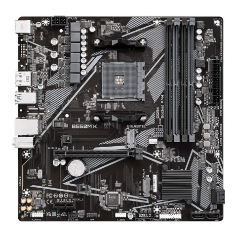 Płyta Gigabyte B550M K /AMD B550/DDR4/SATA3/M.2/USB3.0/PCIe4.0/AM4/mATX Gigabyte Płyta Gigabyte B550M K /AMD B550/DDR4/SATA3/M.2/USB3.0/PCIe4.0/AM4/mATX Gigabyte