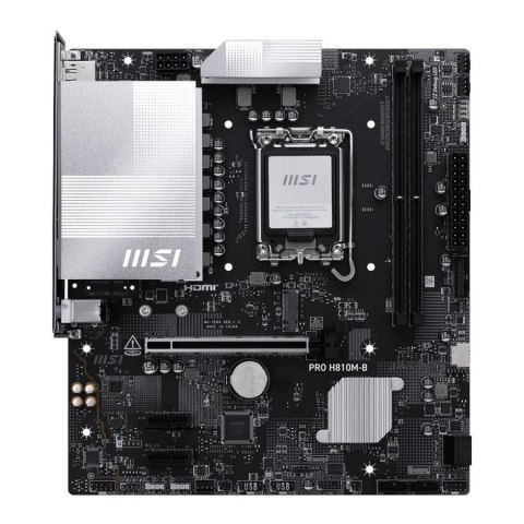 Płyta MSI PRO H810M-B /H810/DDR5/SATA3/M.2/USB3.1/PCIe5.0/s.1851/M-ATX MSI Płyta MSI PRO H810M-B /H810/DDR5/SATA3/M.2/USB3.1/PCIe5.0/s.1851/M-ATX MSI