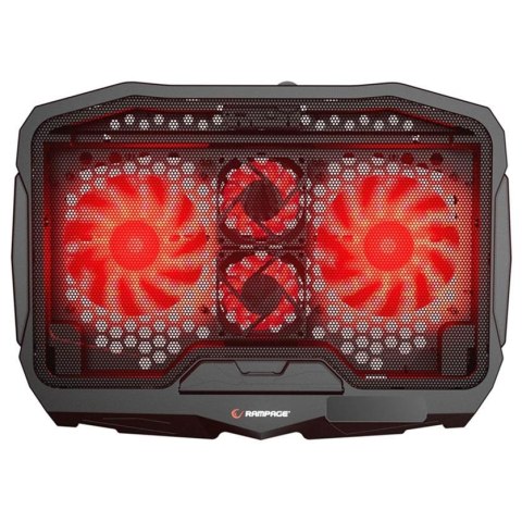 Podstawka chłodząca Rampage AD-RX34 pod laptop 12,1-17" regulowana czarna Rampage