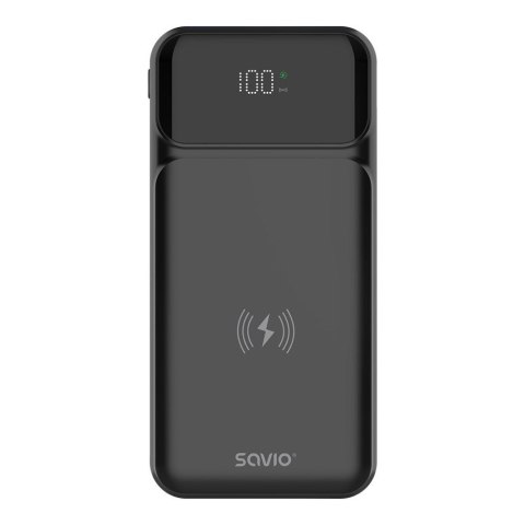 Powerbank SAVIO BA-09 10000mAh Ładowanie indukcyjne Savio Powerbank SAVIO BA-09 10000mAh Ładowanie indukcyjne Savio
