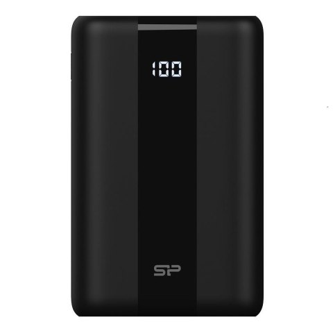 Powerbank Silicon Power QX55 30000mAh LCD QC3.0+PD 1x USB-C, 1x USB-A, 1x mUSB, 1x Lightning, czarny Silicon Power