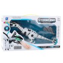 Robot Dinozaur Na Baterie Ruchome Skrzydła Światła Dźwięk Biały LEAN Toys