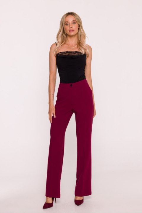 Spodnie Damskie Model S418 Bordo - Stylove Stylove Spodnie Damskie Model S418 Bordo - Stylove Stylove