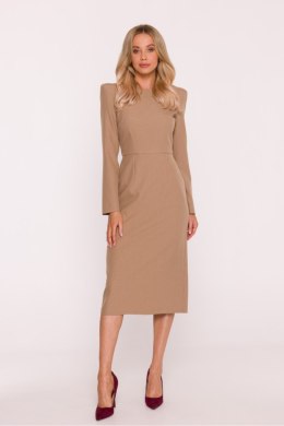 Sukienka Model S412 Beige - Stylove Stylove
