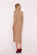 Sukienka Model S412 Beige - Stylove Stylove