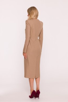Sukienka Model S412 Beige - Stylove Stylove