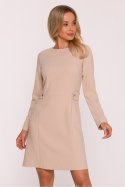 Sukienka Model S419 Beige - Stylove Stylove