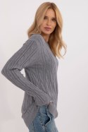 Sweter Damski Model AT-SW-2343.88 Dark Grey - AT AT