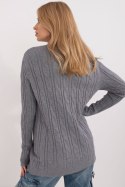 Sweter Damski Model AT-SW-2343.88 Dark Grey - AT AT