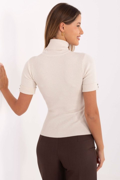 Sweter Damski Model PM-SW-FG577.47 Light Beige - Factory Price Factory Price Sweter Damski Model PM-SW-FG577.47 Light Beige - Factory Price Factory Price