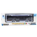 Autobus Metalowy Miejski Światła Dźwięk 1:42 Biały LEAN Toys