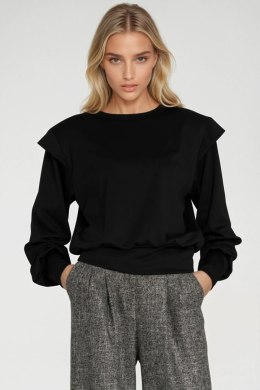 Bluza z wysokimi ściągaczami BL10 Black - Nife Nife