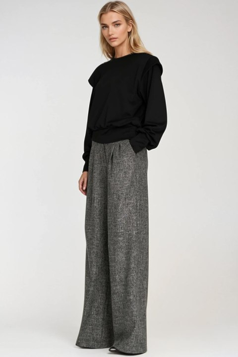 Bluza z wysokimi ściągaczami BL10 Black - Nife Nife Bluza z wysokimi ściągaczami BL10 Black - Nife Nife