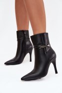 Botki Model Bellisse 8784 Black - Step in style Step in style
