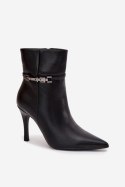 Botki Model Bellisse 8784 Black - Step in style Step in style