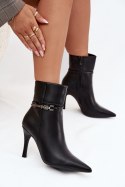 Botki Model Bellisse 8784 Black - Step in style Step in style