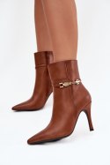 Botki Model Bellisse 8784 Camel - Step in style Step in style