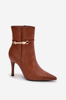 Botki Model Bellisse 8784 Camel - Step in style Step in style