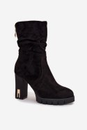 Botki Model Briannae HB-90 Black - Step in style Step in style