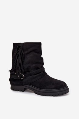 Botki Model Helianne WZ-108 Black - Step in style Step in style
