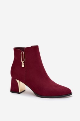 Botki Model Kalivra 1338 Bordo - Step in style Step in style