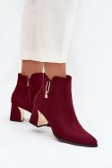 Botki Model Kalivra 1338 Bordo - Step in style Step in style