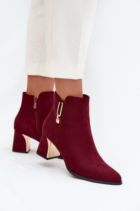 Botki Model Kalivra 1338 Bordo - Step in style Step in style Botki Model Kalivra 1338 Bordo - Step in style Step in style